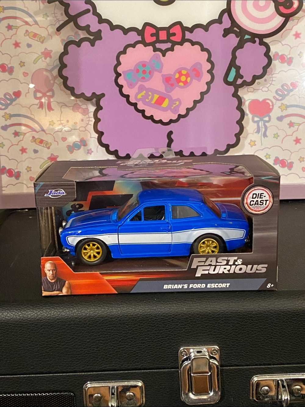 NIB 1:32 Fast & Furious Die-Cast Blue Ford Escort 💙🤍